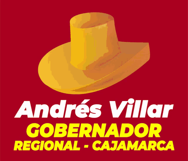 a yellow hat with the name andres villar on it