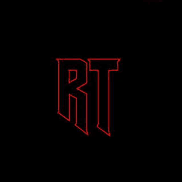 it looks like a logo for a band called rt .