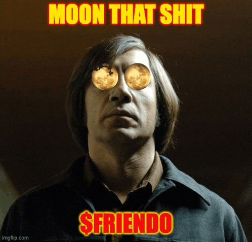 a man wearing sunglasses with the words moon that shit