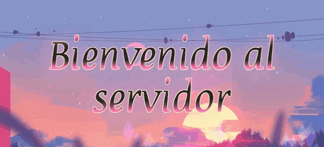 a sign that says bienvenido al servidor in spanish