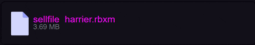 a file with the name sellfile barrier.rbxm displayed on a black background