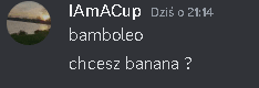 a screenshot of a conversation between iamcup and bamboleo