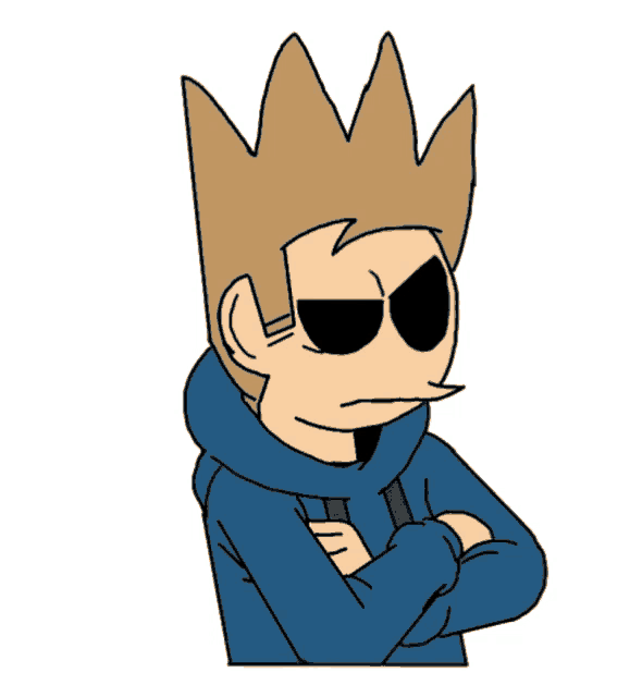 a cartoon character with a crown on his head and sunglasses