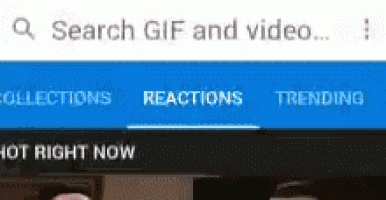 a screen shot of a website that says search gif and video .