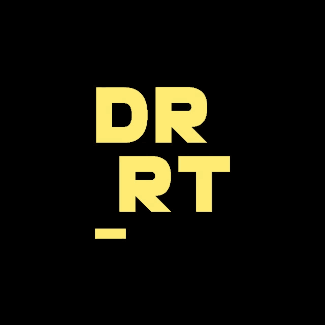 a black background with the words dr rt in yellow letters