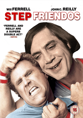 a movie poster for step friends shows two men fighting each other