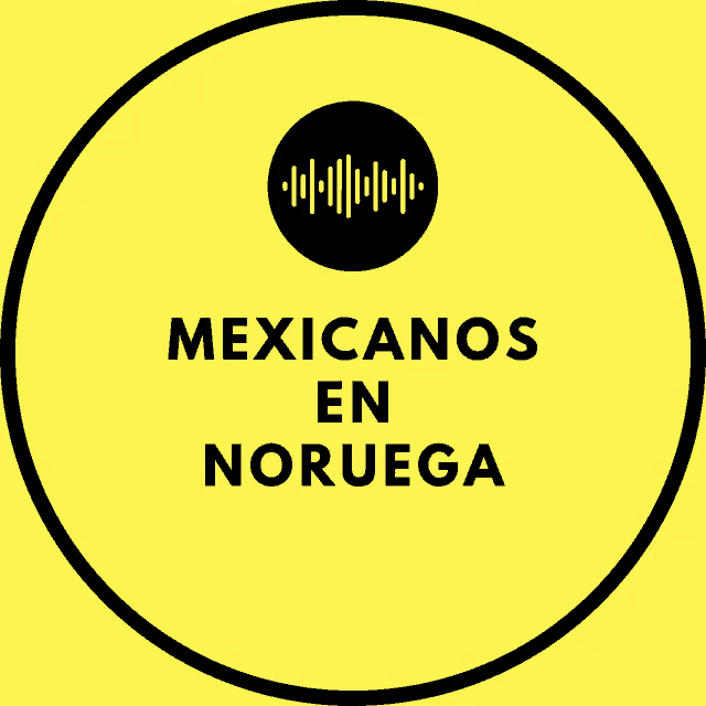 a yellow sign that says mexicanos en noruega on it