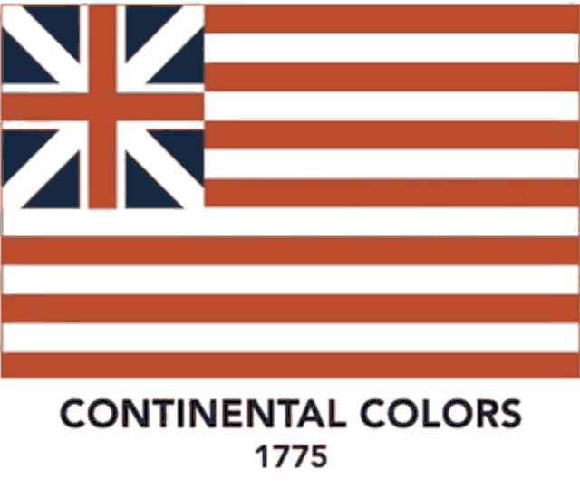 a flag with the words continental colors 1775