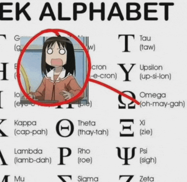 a poster showing the ek alphabet with a girl in the center