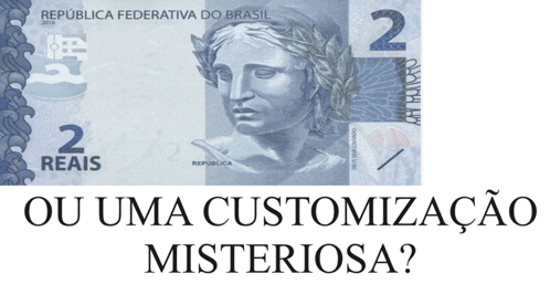 a 2 reais banknote with a statue on it