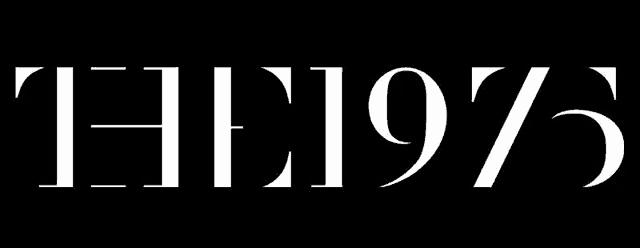 a black background with white text that says the 1975