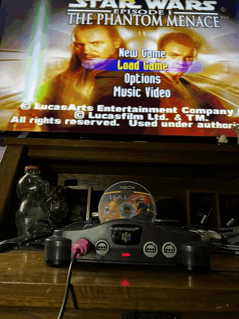 a video game called star wars the phantom menace is on a nintendo 64