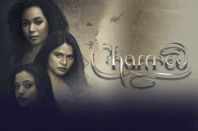 a poster for the tv show charmed with three women