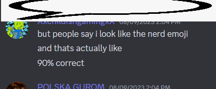 a screenshot of a conversation between polska gurom and someone else