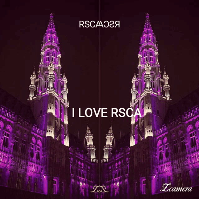 a picture of a building with the words i love rsca on it