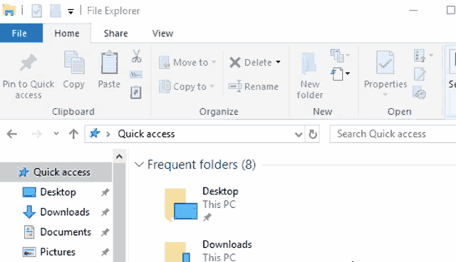 a computer screen shows a folder called roaming in the quick access window