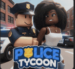 a police tycoon game with a police officer and a woman