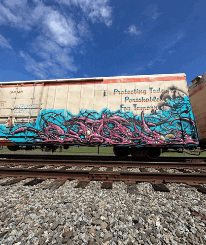 a train car that says protecting today for tomorrow