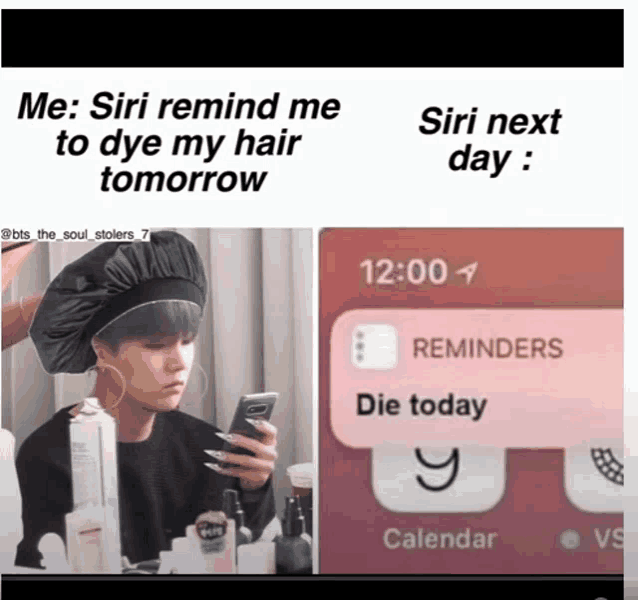 a picture of a girl with a black hat and a picture of a phone that says reminders on it