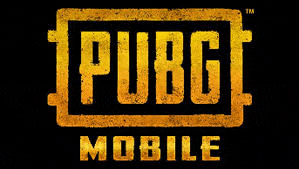 the logo for pubg mobile is yellow and black