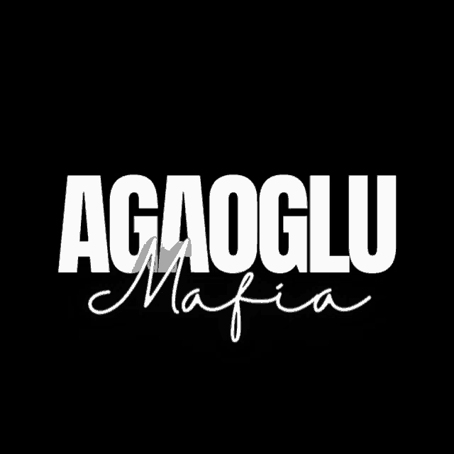 a logo for agaoglu mafia is displayed on a black background