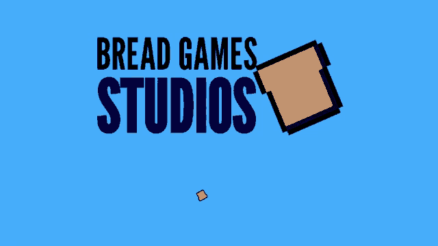 the logo for bread games studios with a slice of bread