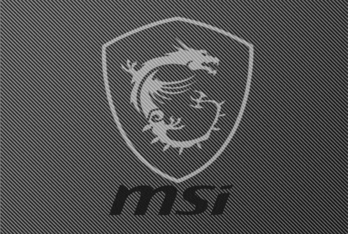 the msi logo is on a black background .