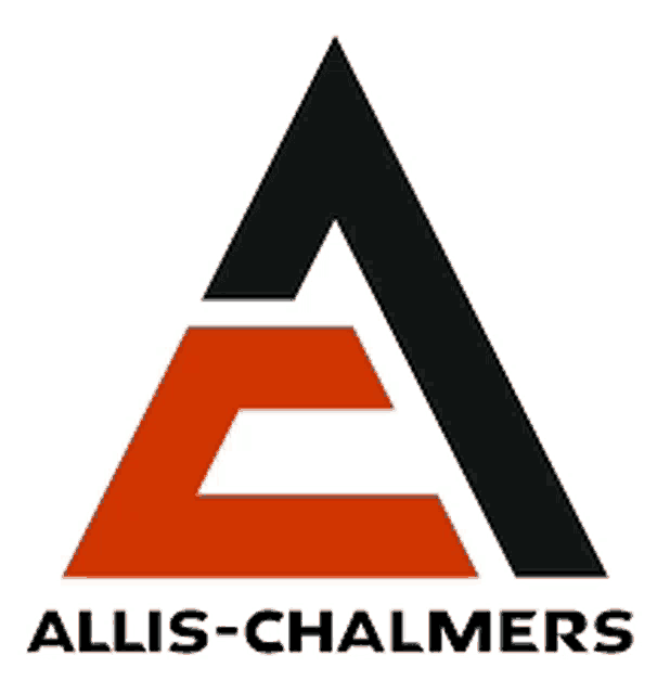 the logo for allis-chalmers shows a triangle with a letter a in the middle