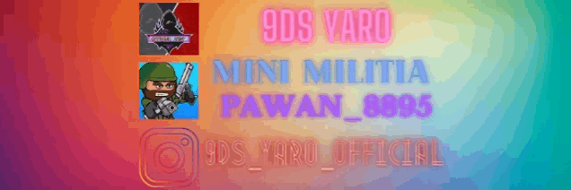 an advertisement for 9ds varo and mini militia