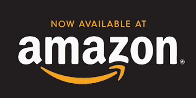 a logo for amazon that says now available at