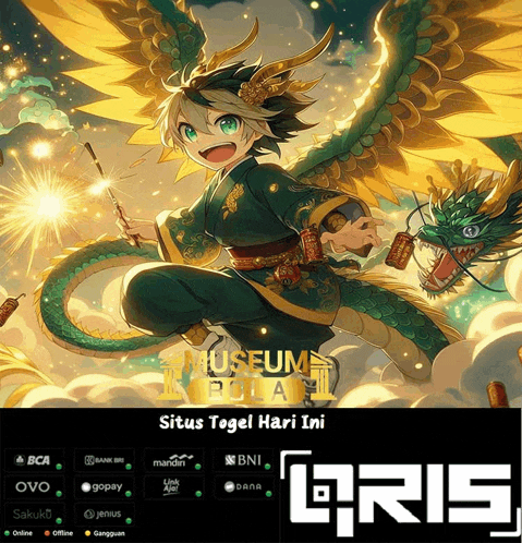 a poster for situs togel hari ini shows a boy with a dragon