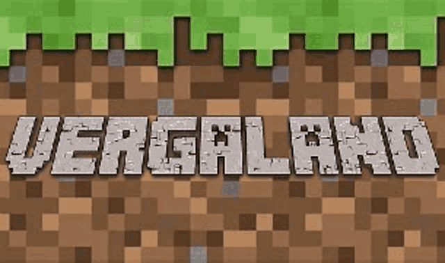 the word vergilland is written in white letters on a brick wall .