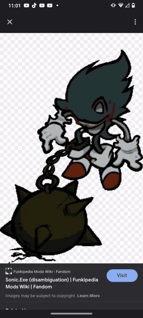 sonic the hedgehog is chained to a large ball with a chain around his neck