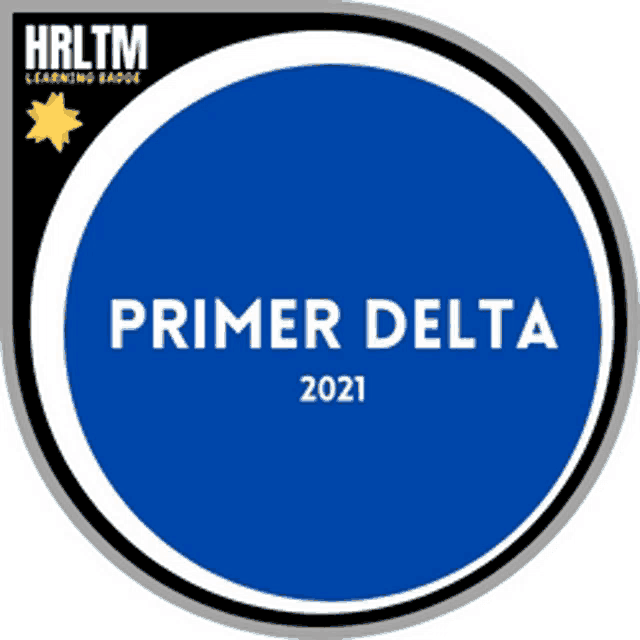 an hrltm learning badge for primer delta 2021