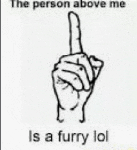 the person above me is a furry lol