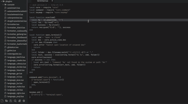 a screenshot of a terminal shows a bunch of code