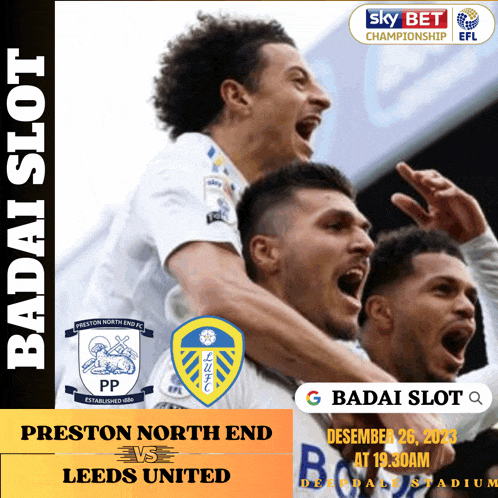 a soccer game between preston north end and leeds united