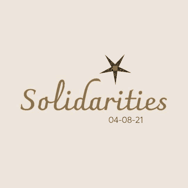 a logo for solidarities with a star in the middle