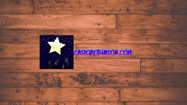 a wooden wall with casiorobinson.com on it