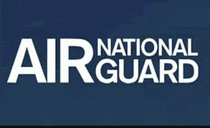 the national air guard logo is on a blue background .