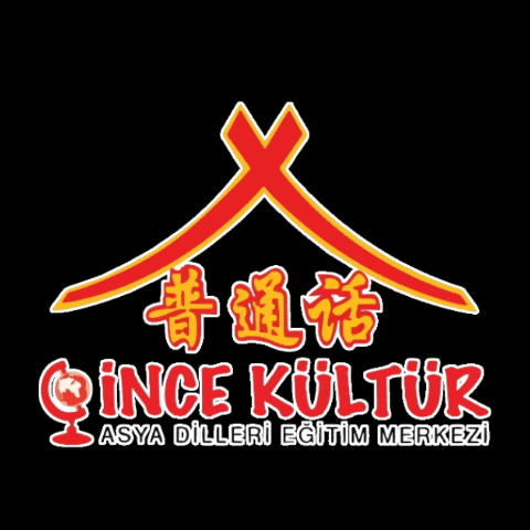 a black background with a red and yellow logo that says ince kultur