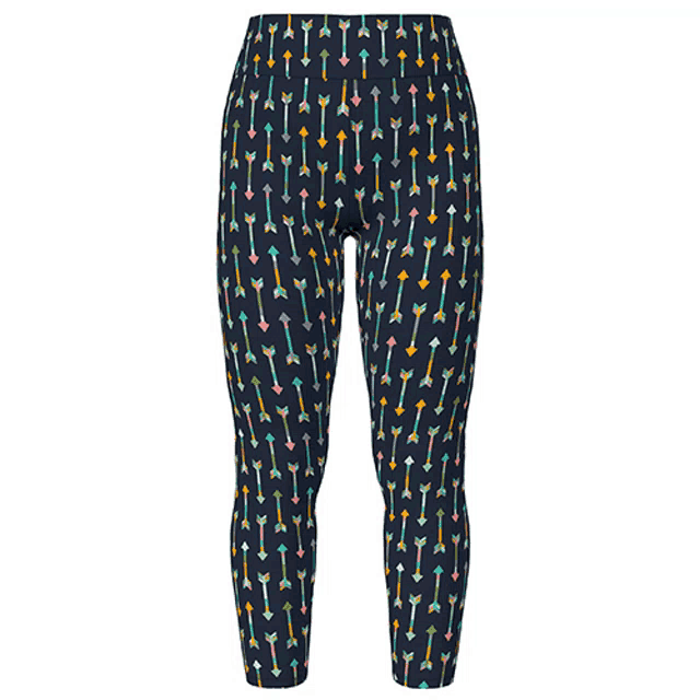 a pair of colorful leggings with arrows on them