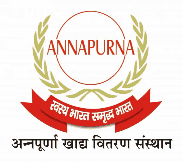 an annapurna logo with a red ribbon