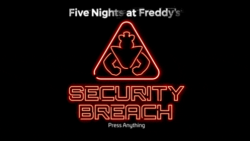 the logo for five nights at freddy 's security breach