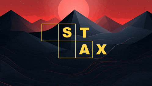 an illustration of a mountain range with the letters st and ax on it