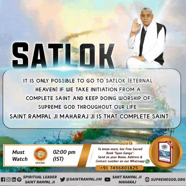 a poster that says satlok on it