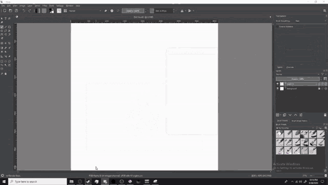 a screenshot of a program called krita on a computer