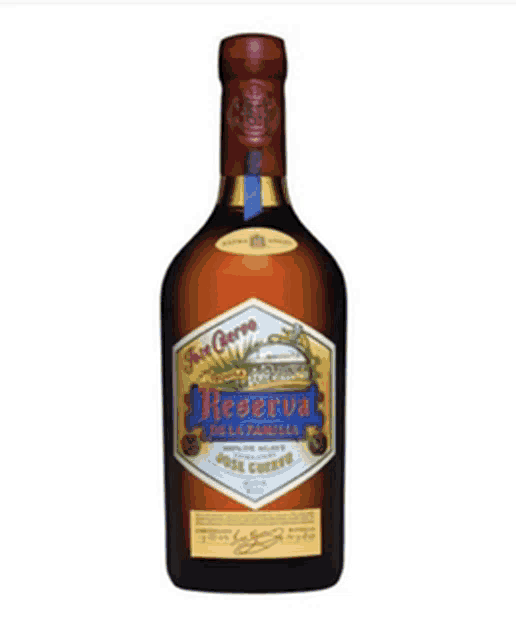 a bottle of jose cuervo reserva tequila