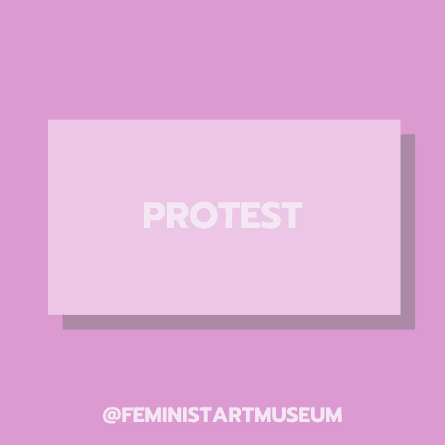 a pink background with the word protest written in white