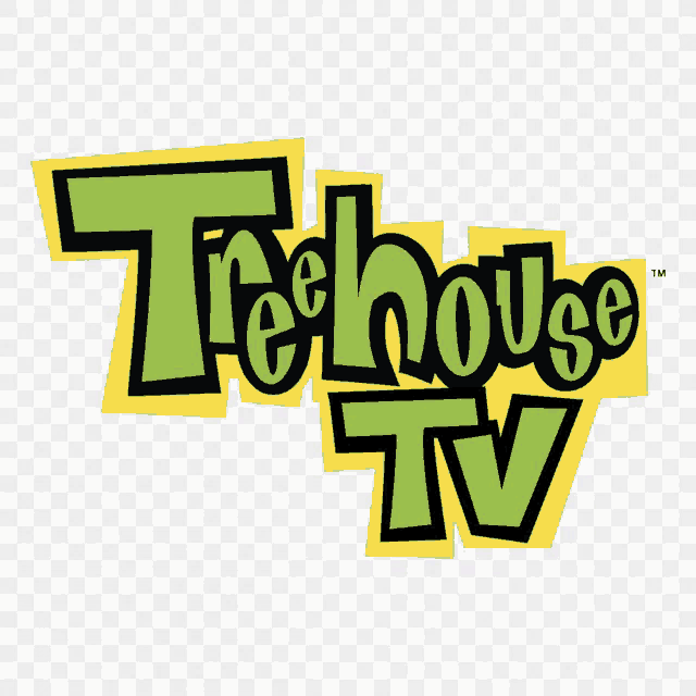 a logo for treehouse tv is shown on a clear background